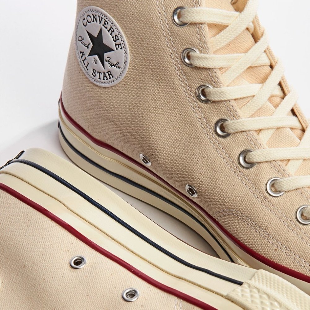 Converse Chuck 70 hi-top in Parchment, Garnet, Egret